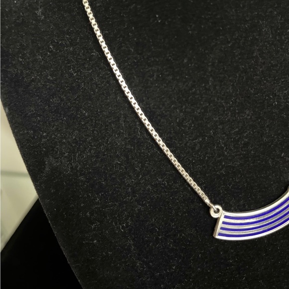 Silver Italian Necklace - Vintage - Picture 3 of 4